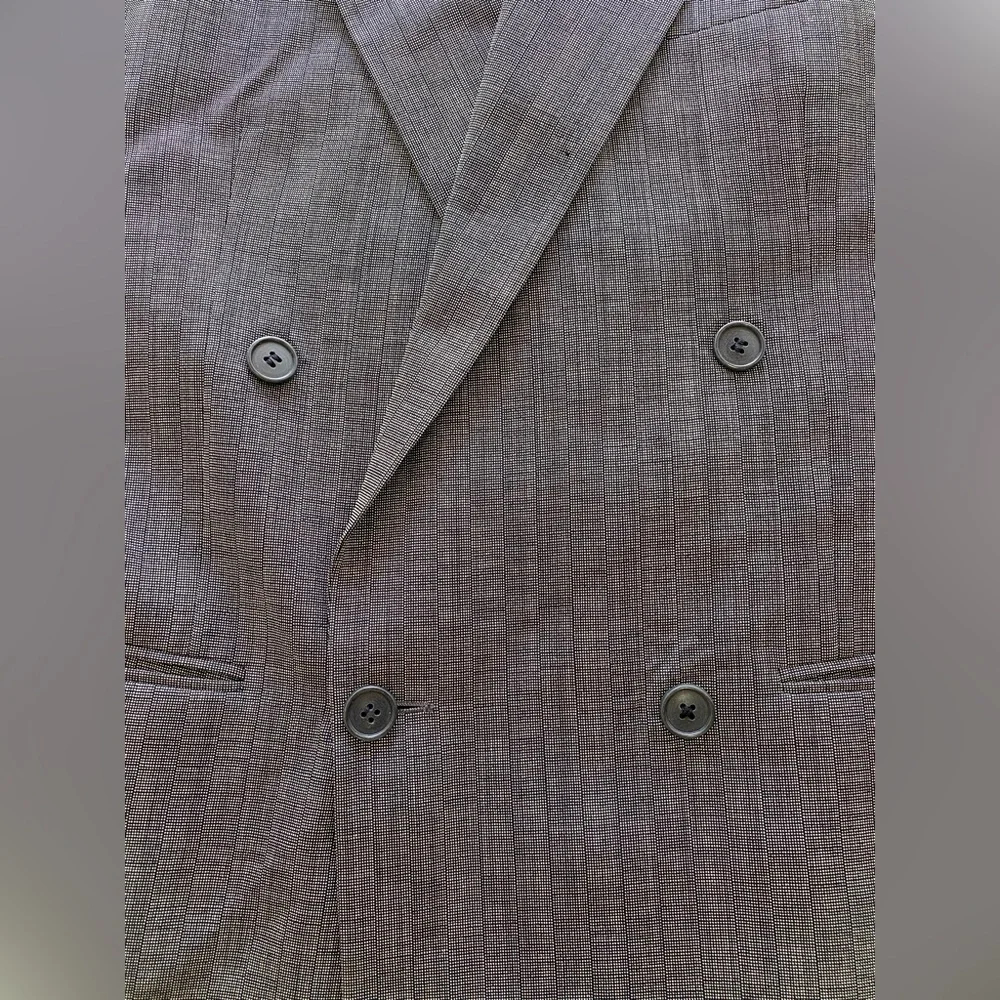 Vintage Yves Saint Laurent Gray Double-Breasted Men's Blazer w Matching Pants